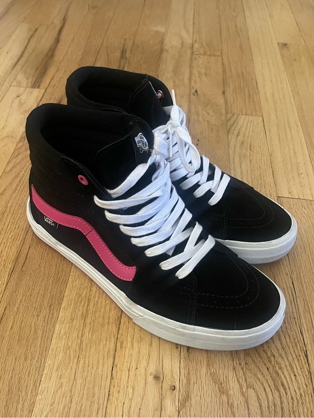 Vans BMX Sk8-Hi Black Magenta Pink Size US 8.5 Men's